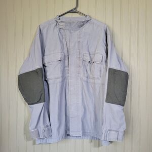 5.11 Tactical Series Long Sleeve Button Down Shirt Elbow Patch Blue Men's Large